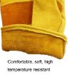JJ-1004 Outdoor Garden Welding Leather Safety Gloves, Size L, Yellow - 5
