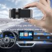 S15 Magnetic Aluminum Car Phone Holder - Black Data Cable Storage - 5