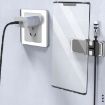S15 Magnetic Aluminum Car Phone Holder - Black Data Cable Storage - 7