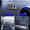 S15 Magnetic Aluminum Car Phone Holder & Cable Storage Sticker (Silver) - 4