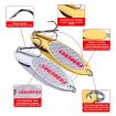 PROBEROS DW342 Lure VIB Metal Sequins Gold 5 PCS 7g - 3