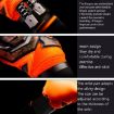 Ailsports ST5511 Goalkeeper Gloves, Size 6, Blue, Latex Finger Protection - 6