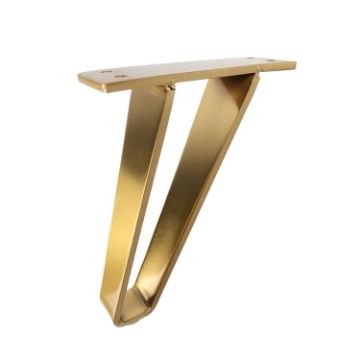 Thickened Load-Bearing Sofa TV Cabinet Legs, 15cm, Brushed Copper - 1