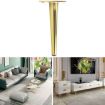 Cone Round Tube Furniture Support Legs - Straight Cone 10cm (Titanium) - 1