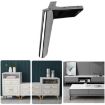 Metal Furniture Support Legs LH-FJ0039, 8cm Height, Gun Black Finish - 1