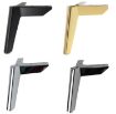 Metal Furniture Support Legs LH-FJ0039, 8cm Height, Gun Black Finish - 2