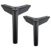 Metal Furniture Support Legs LH-FJ0039, 8cm Height, Gun Black Finish - 5