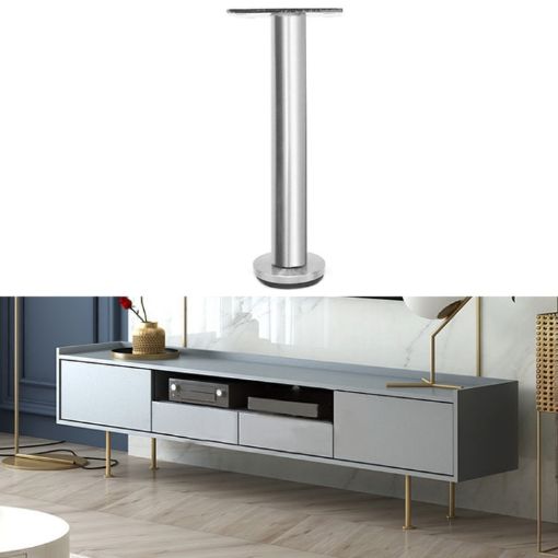 Adjustable Stainless Steel Furniture Legs 21cm - LH-TJ003 Silver - 1