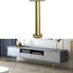 Adjustable Stainless Steel Furniture Legs, 30cm Brushed Gold Tube LH-TJ003 - 1