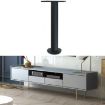 Adjustable Stainless Steel Furniture Legs 35cm - Matte Black LH-TJ003 - 1