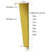 Adjustable Black Aluminium Furniture Stand Legs - 23cm Height - 4