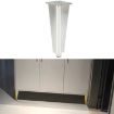 Adjustable Silver Aluminium Furniture Stand Legs, 27cm Height - 1
