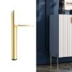 Cylindrical Metal Furniture Support Legs 13cm Titanium LH-D012-01 - 1