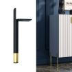 Cylindrical Metal Furniture Support Legs 13cm - Black Gold LH-D012-01 - 1