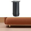 Thickened Stainless Steel Furniture Support Legs 5cm Matte Black - 1