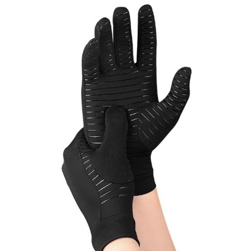 Copper Fiber Anti-Slip Sports Fitness Gloves, Size M - Pressure Support - 1