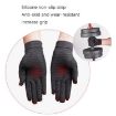 Copper Fiber Anti-Slip Sports Fitness Gloves, Size M - Pressure Support - 6