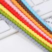 Silicone Data Cable Storage Straps - 20 PCS Cable Organizer (Red) - 4