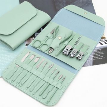 16 in 1 Green Nail Cutting Tools - Convenient and Efficient Solution - 1