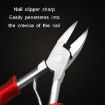 Stainless Steel Nail Clippers & Olecranon Pliers Set - Red ABS Handle - 5