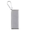 Silver Portable Cigarette Case with Lid and Sealed Ashtray - 1