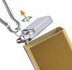 Silver Engraved Flower Portable Cigarette Case with Lid Sealed Ashtray - 4