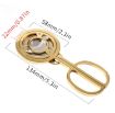 C889 Black Stainless Steel Windmill Round Cigar Cutter - 3