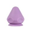 Silicone Muscle Massage Ball with Suction Cup - Purple - 1