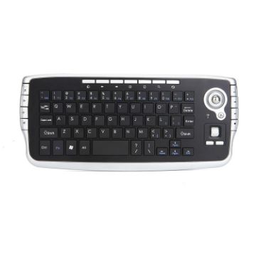 MY-10 Mini Wireless Trackball Keyboard & Mouse Set, 78 Keys, 1200 DPI - 1