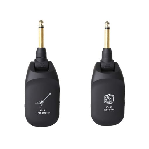 C01 Black Electric Guitar Wireless Audio Transmitter Receiver - 1