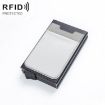 RFID Aluminum Alloy Anti-Degaussing Coin Card Holder - Black Silver - 1