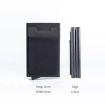 RFID Aluminum Alloy Coin Card Holder - Anti-Degaussing (Black Purple) - 3