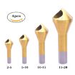4 PCS High-Speed Steel 90 Panel Chamfered Knife Set - 2