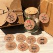 Kraft Paper Gift Tags 100pcs with 20m Hemp Rope (L-05) - 6