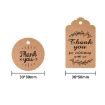 100pcs Kraft Paper Gift Tags with 20m Hemp Rope (L-13) - 3
