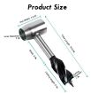 Woodworking Hand Drill with PU Case - Outdoor Survival Screw Drill Brown - 3