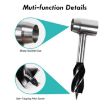 Woodworking Hand Drill with PU Case - Outdoor Survival Screw Drill Brown - 4