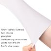 Satin Long Vintage Bride Gloves - Silver White Wedding Sunscreen - 5