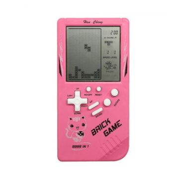 Retro Handheld Game Console for Kids - Large Screen, Pink - 1