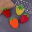 Strawberry Washbarn Napkins - Thickened, 3 Leaf Design, Random Color - 6