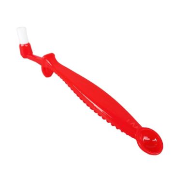 KFS-05 Longitudinal Handle Coffee Machine Cleaning Brush 2 PCS Red - 1