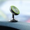Black Luminous Car Aluminum Alloy Magnetic Mobile Phone Holder - 2