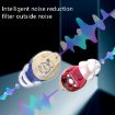 Red Blue Hearing Aid Amplifier with Black Charging Bin - Double Machine - 6