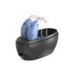 Elderly Hearing Aid Sound Amplifier - EU Plug, Blue & Black Charging Bin - 2