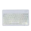 78 Keys RGB Backlit Bluetooth Keyboard for Mobile/Tablet - White, 10 Inch - 1