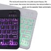 78 Keys RGB Backlit Bluetooth Keyboard for Mobile/Tablet - White, 10 Inch - 4