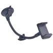 Suction Cup Car Phone Holder with Long Soft Hose - Black Box Packaging - 1