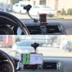 Suction Cup Car Phone Holder with Long Soft Hose - Blue Box Packaging - 7