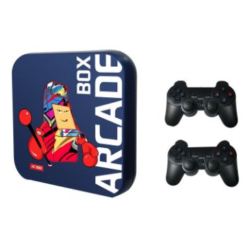 Arcade Box 64G Wireless Video Game Machine 4K HD for PS1/PSP/N64/DC EU Plug - 1