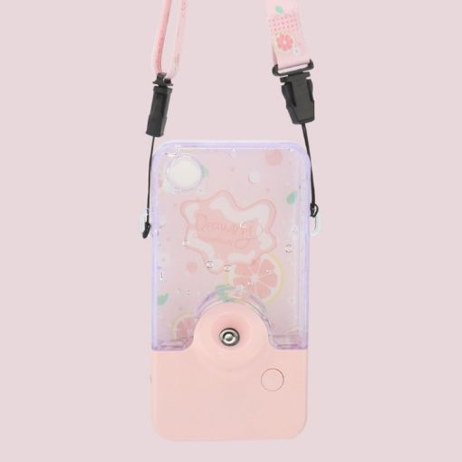Pink Hanging Neck Spray Hydrating Instrument - Summer Fresh Fruit Series - 1